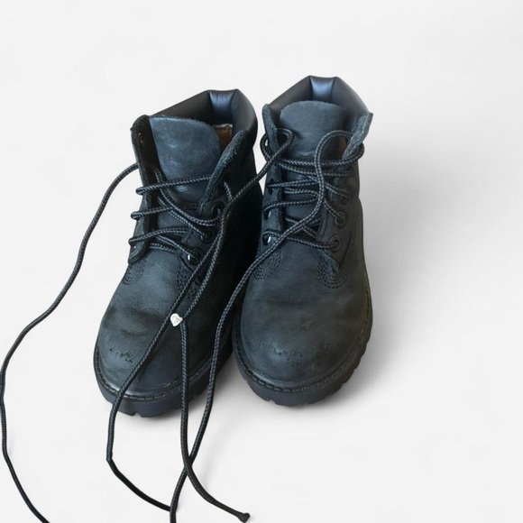 Grey/black Timberland toddler boots size 7 - Picture 4 of 8